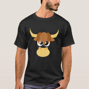 Koeien Schotse Ruige Hoogland Koe Gezicht T-shirt