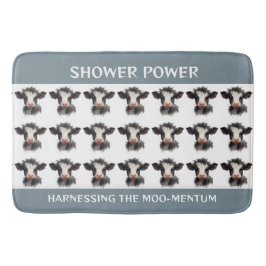 Koeien Shower Power: gebruik maken van het moo-men Badmat