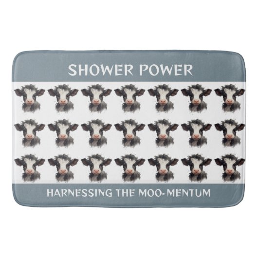 Koeien Shower Power: gebruik maken van het moo-men Badmat (Voorkant)