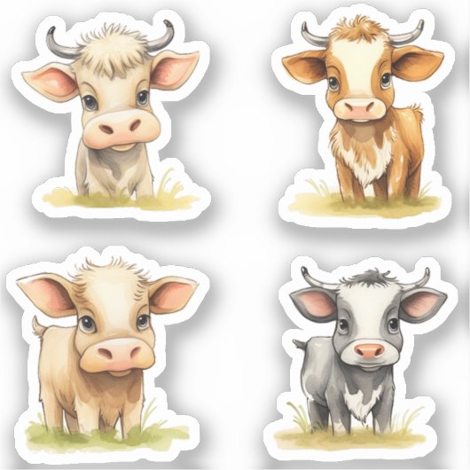 Koeien Sticker (Voorkant)