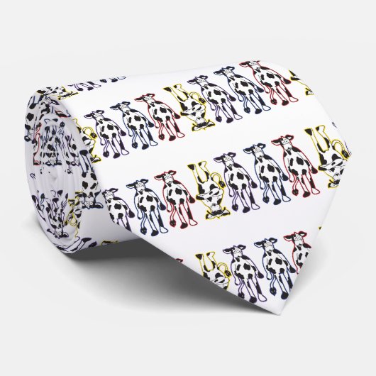 koeien stropdas (Opgerold)