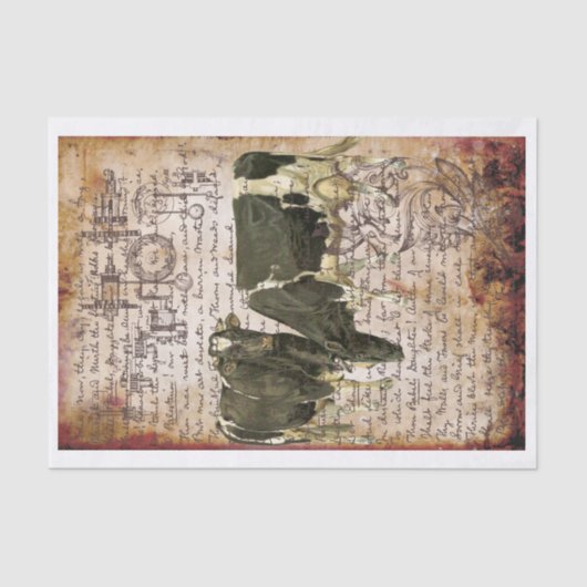  koeien tissuepapier (Voorkant)