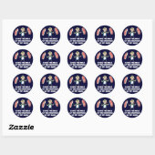 Koeien Tremble Ronde Sticker (Vel)