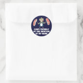 Koeien Tremble Ronde Sticker (Tas)