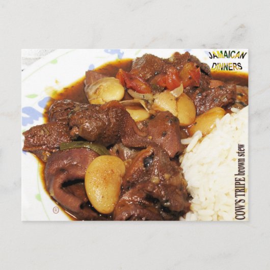 Koeien Tripe brown Stew Briefkaart (Voorkant)