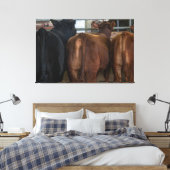 Koeien van achteren canvas afdruk (Insitu (Slaapkamer))