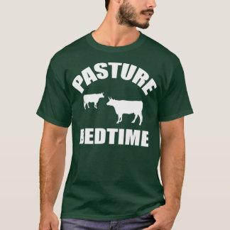 Koeien van de veeteelt Funny koe Pasture Bedtime F T-shirt