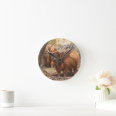 Koeien van het mooie boerderij Highland Ronde Klok (Huis)