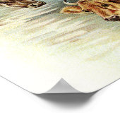 Koeien van  kunstlandbouwhuisdieren poster (Hoek)