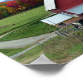 Koeien van Vermont Dairy in de Barn Poster (Hoek)