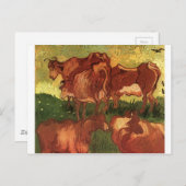 Koeien van Vincent van Gogh Briefkaart (Voorkant / Achterkant)