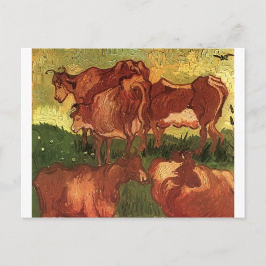 Koeien van Vincent van Gogh Briefkaart (Voorkant)