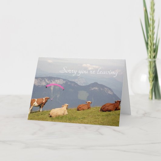Koeien verlaten kaart (Voorkant)