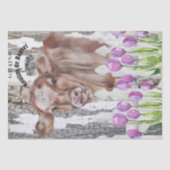 Koeien voor Boerderij van Florence uit Frankrijk Tissuepapier (Voorkant)