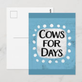 Koeien voor dagen Briefkaart (Voorkant / Achterkant)