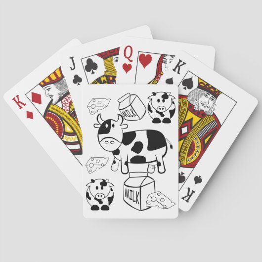 Koeien voor decokaart afspelen pokerkaarten (Achterkant)