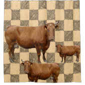 Koeien voor douchetgordijnen douchegordijn (Voorkant)