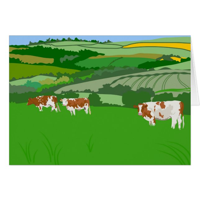 Koeien voor grazing (Voorkant Horizontaal)