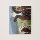 Koeien voor grazing legpuzzel (Verticaal)