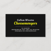 Koeien voor het grazen visitekaartje (Achterkant)