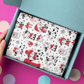 Koeien voor kerstfeestdagen bevestigen een modern  tissuepapier