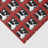 Koeien voor kerstmis - 10x15 decoupage tissuepapier (Detail)