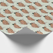 Koeien voor kerstmis cadeaupapier (Hoek)