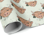 Koeien voor kerstmis cadeaupapier (Rol Hoek)