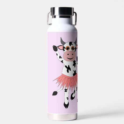 Koeien voor leuke dansen waterfles (Voorkant)