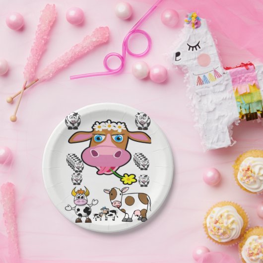Koeien voor papieren borden papieren bordje (Feest)