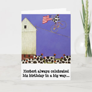 koeien voor verjaardagskaarten kaart