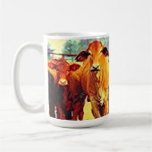 Koeien Vrienden Groep Schattigee Kunst Mok Cup (Links)