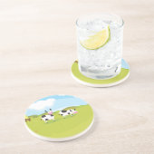 Koeien Zandsteen Onderzetter (Zijkant)