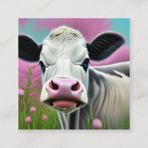 Koeien zijn gedomesticeerde zoogdieren die vaak vo vierkante visitekaartje