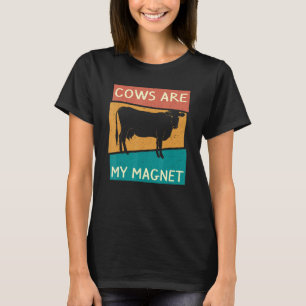 Koeien Zijn Mijn Magneet Koeboerderij Boer Vintage T-shirt