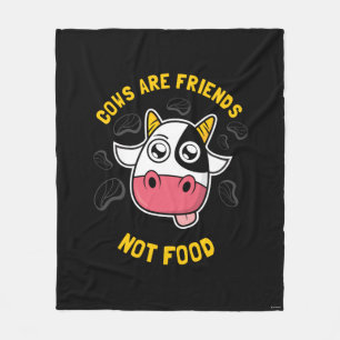 Koeien zijn vrienden die geen voedsel eten fleece deken