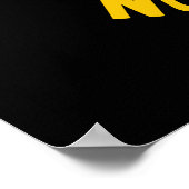 Koeien zijn vrienden die geen voedsel eten poster (Hoek)