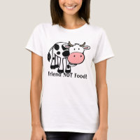Koeien zijn vrienden van de T-shirt voor de vegeta