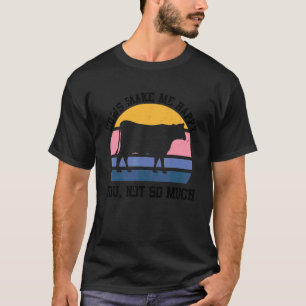 Koeien zorgen ervoor dat ik blij ben met de grappi t-shirt