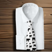 Koeien zwart wit stropdas