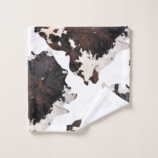 koeienafdruk bad handdoek (Wasdoekje)