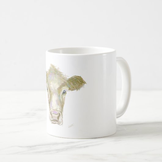 Koeienafdrukken op Mok (Voorkant rechts)