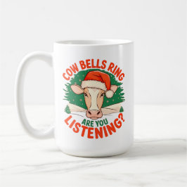 Koeienbellen rinkelen Luister je? Grappige Koe Xma Koffiemok