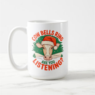 Koeienbellen rinkelen Luister je? Grappige Koe Xma Koffiemok