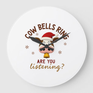 Koeienbellen Rinken Luister Je, Grappige Koe Kerst Grote Klok