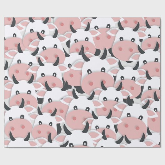 Koeienbeslag Cadeaupapier (Vlak)