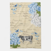  Koeienblauw Briefkaart Tea Towel