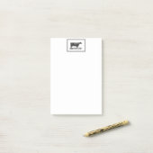 koeienetsen met plakbiljetten aan de grens post-it® notes (Op bureau)