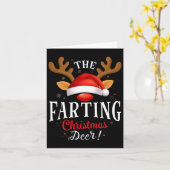 Koeienflap Kerst Herten Pyjama Kerstmis Familie Ma Kaart (Gele Bloem)