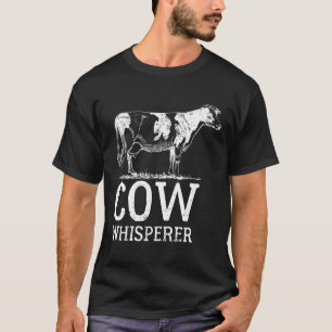 Koeienfluisteraar Boer Witte T-shirt